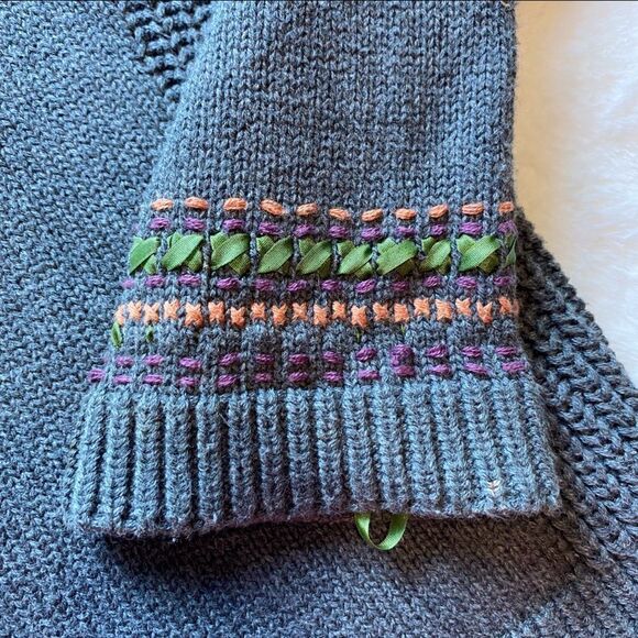 Woolrich Charcoal Gray Front Button Cardigan Size Large - Picture 10 of 14